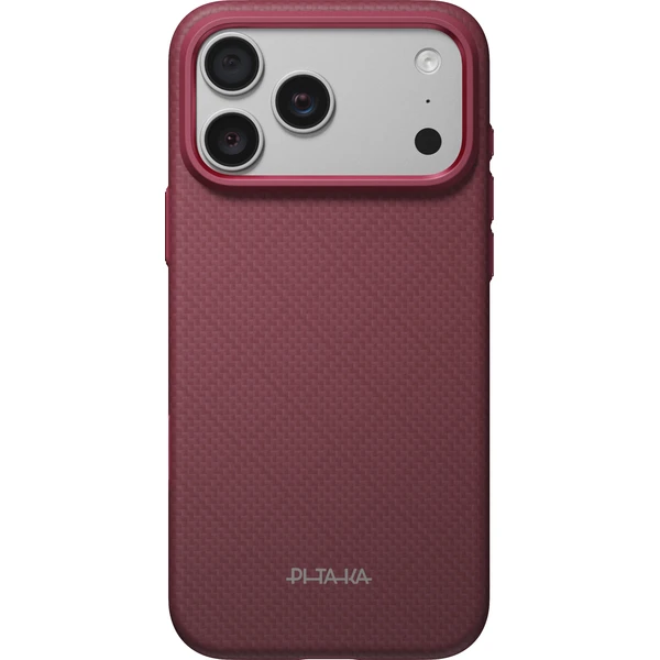 Pitaka Summa Case Argyle MagSafe kryt iPhone 18 Pro Max Burgundy - Puzdra - Hlavný obrázok