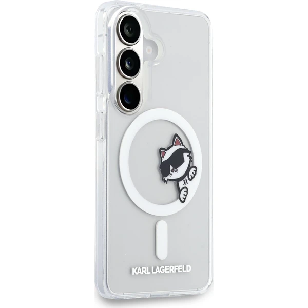 Karl Lagerfeld IML Choupette Peekaboo Logo Magnetický kryt Samsung Galaxy S26+ priehľadný - Puzdra - Obrázok 7dbc824fa670421487fe0f3ddee06133