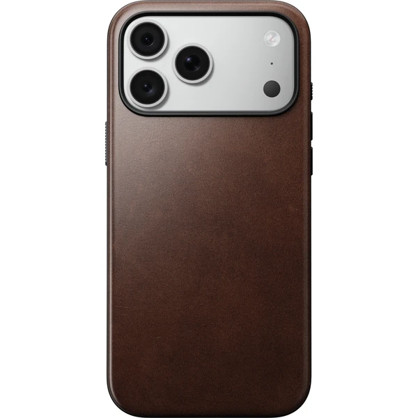 Nomad Modern Leather (Horween) MagSafe kožený kryt iPhone 17 Pro Max/18 Pro Max Rustic Brown - Puzdra - Obrázok 7dc0610fa2b643c1b6813276ec519400