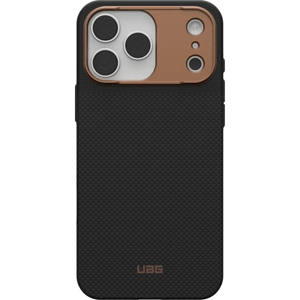 UAG Fibr Armr MagSafe kryt iPhone 17 Pro Max kevlar čierny/bronzový - Puzdra - Obrázok 7de766ab5b94417dbb36da49d84a2e3c
