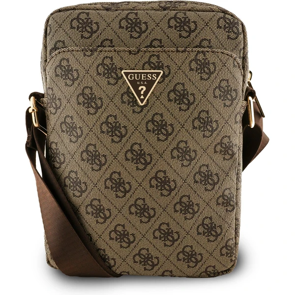 Guess PU 4G Triangle Logo taška 8" hnedá - Puzdra - Hlavný obrázok