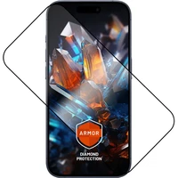 FIXED Armor 2,5D sklo s Anti-dust a AR vrstvou Apple iPhone 17 Pro Max čierne - Ochranné fólie a sklo