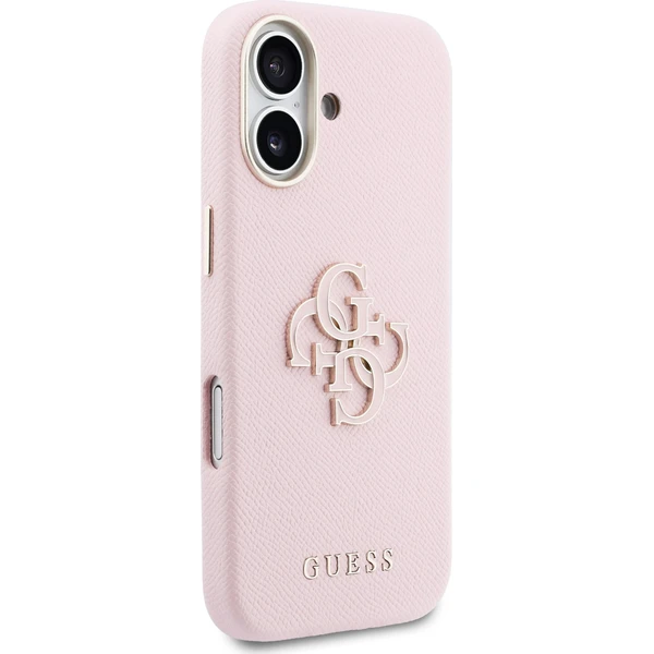 Guess PU Resin Logo kryt iPhone 17 ružový - Puzdra - Obrázok 7e0ed83834cc49318ddf1f9c5dbf979e
