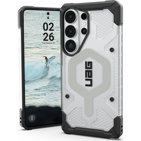 UAG Pathfinder Clear MagSafe kryt Samsung Galaxy S26 Ultra priehľadný/strieborný - Puzdra - Hlavný obrázok