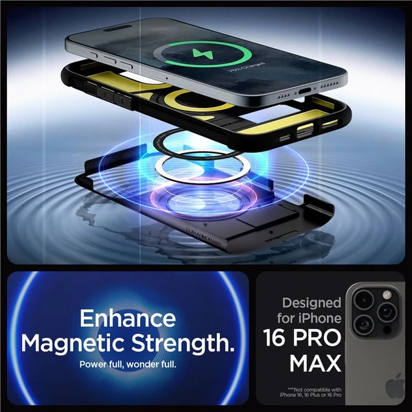 Spigen Slim Armor MagSafe kryt iPhone 16 Pro Max black - Puzdra - Obrázok 7e34d54d7b7b48f89891b226ece48bae