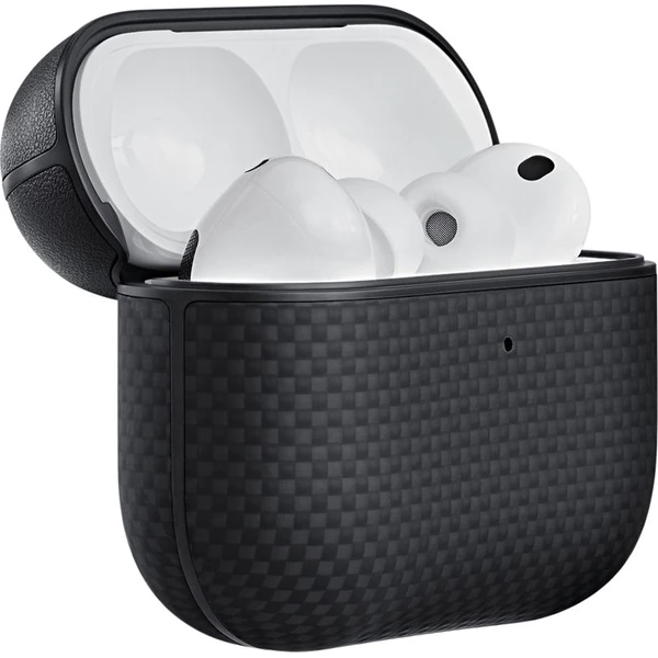 Punazdro Pitaka Aramid Fiber Magnetic Case na AirPods Pro 3 Čierna/Šedá - Puzdra - Hlavný obrázok