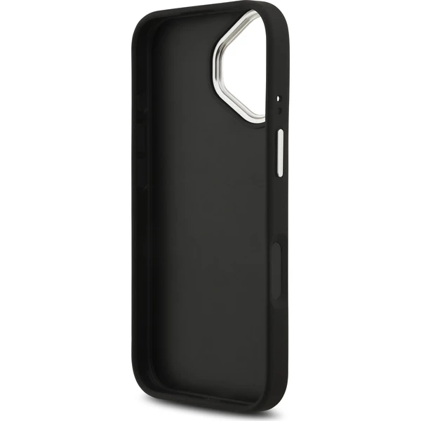 Guess PU Grained 4G Metal Logo kryt iPhone 17 čierny - Puzdra - Obrázok 7e83098a44ae4766bcd161d933255ade
