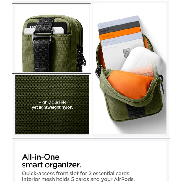 Spigen Portable Organizer Pouch TintapZip MagSafe organizér olivovo zelený - Organizéry - Obrázok 7e9fd5f98e0445698d6def47f1886b9c