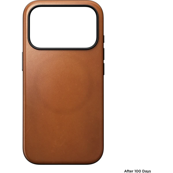 Nomad Modern Leather (Horween) MagSafe kožený kryt iPhone 18 Pro Saddle - Puzdra - Obrázok 7eadc93dd15a4c4fb219d4d5a3d35654