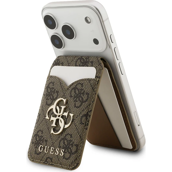 Guess PU 4G Mirror MagSafe Cardslot peňaženka so stojanom hnedá - Peňaženky - Obrázok 7ed0b81cb2944767b081cd9ffd815d34