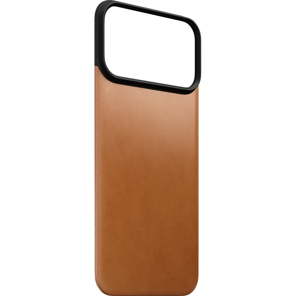 Nomad Magnetic Leather Back (Horween) MagSafe kožený kryt iPhone 17 Pro Max/18 Pro Max Saddle - Puzdra - Obrázok 7ed0d54ad84c4007aeb4e7cf402e6450