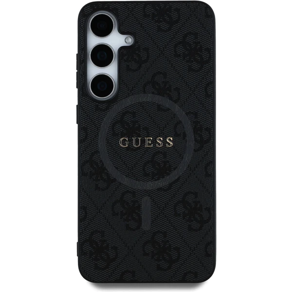 Guess PU Leather 4G Colored Ring MagSafe kryt Samsung Galaxy S25 čierny - Puzdra - Obrázok 7ed9afaedc604e99a4ebfd06fbc202d4