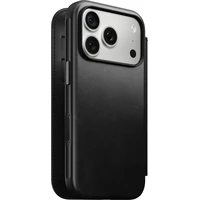 Nomad Modern Leather Folio (Horween) MagSafe kožené puzdro iPhone 17 Pro/18 Pro Black - Puzdra