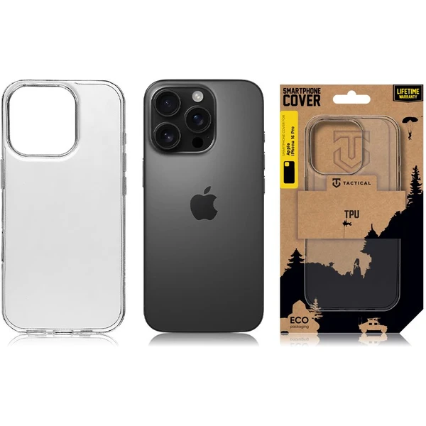 Tactical TPU Kryt pre Apple iPhone 16 Pro číry - Puzdra - Obrázok 7ef8144305304895af4fc519d41266ac