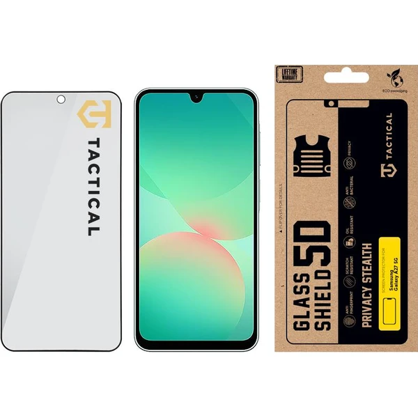 Tactical Glass Shield Privacy Stealth 5D sklo pro Samsung Galaxy A27 5G černé - Ochranné fólie a sklo - Obrázok 7f04314f03e047c2a11410528e6000f5