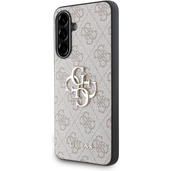 Guess PU 4G Metal Logo kryt Samsung Galaxy A56 ružový - Puzdra - Hlavný obrázok