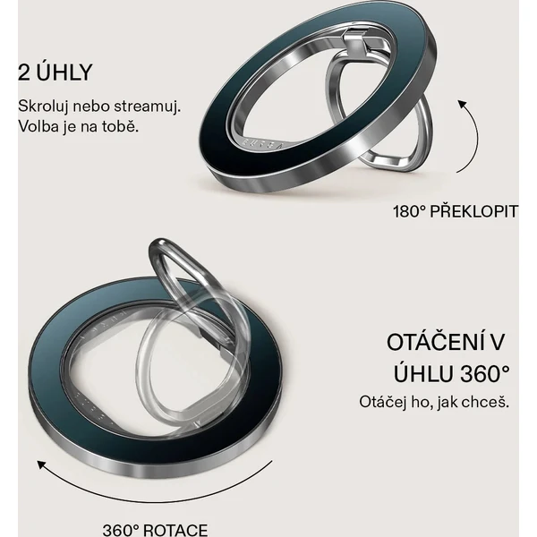 Burga Magnetic Ring držiak Black Hole strieborný - Držiaky - Obrázok 7f2db567f58b4043914855fcc70970f6
