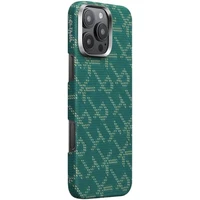 Pitaka Tactile Woven Case kryt iPhone 16 Pre PTK Green/Gold - Puzdra