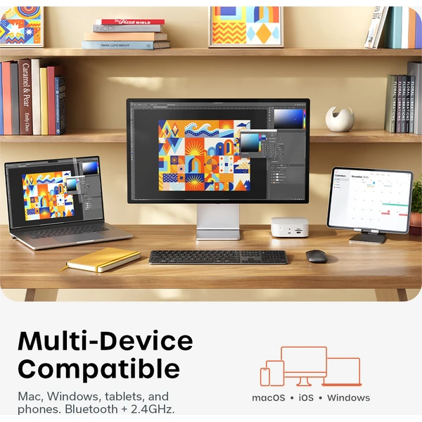 Satechi Slim CEX3 Wireless Combo ((Keyboard and Mouse) - US English - Space Black - Klávesnicové sety - Obrázok 7f9d000c8ef94e709eeb74f6d0ea4f9e
