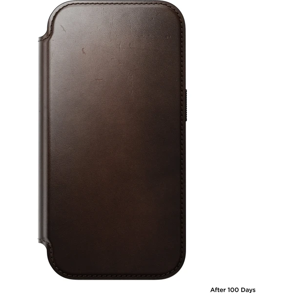 Nomad Modern Leather Folio (Horween) MagSafe kožené puzdro iPhone 18 Pro Rustic Brown - Puzdra - Obrázok 7fa2f7a34fa84a97a90b5bd781c978ce