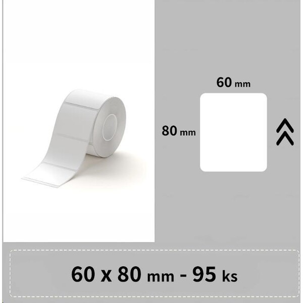Niimbot štítky RP 60x80mm 95ks pre B3S biele