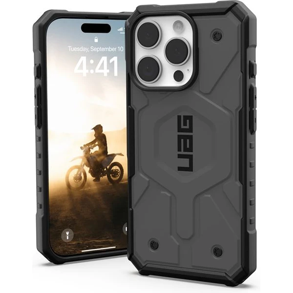 UAG Pathfinder Magsafe kryt iPhone 16 Pro strieborný - Puzdra - Hlavný obrázok