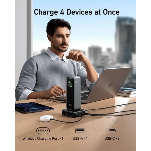 Anker nabíjacia stanica 100W 2xUSB-C, 1xUSB, 1xkonektor pre Prime powerbanku čierna - Nabíjačky - Obrázok 7fd0b4b15654411cba4842a2dc9e3c21