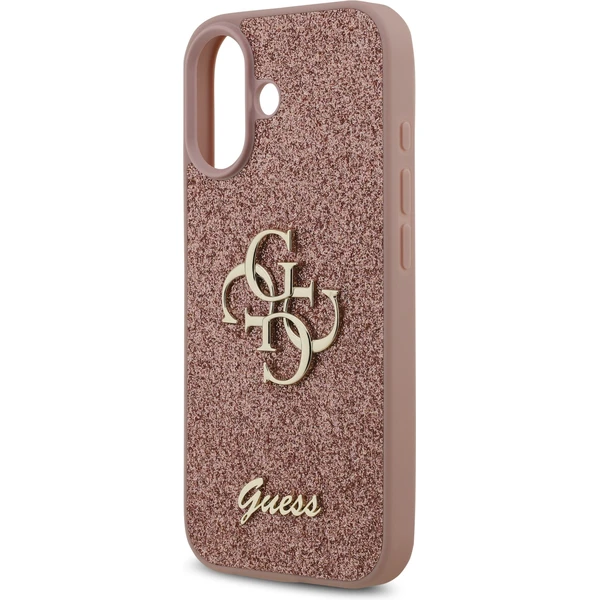 Guess PU Fixed Glitter 4G Metal Logo kryt iPhone 17 ružový - Puzdra - Obrázok 7fd353dd70cd402b8a9c0b3a40009823