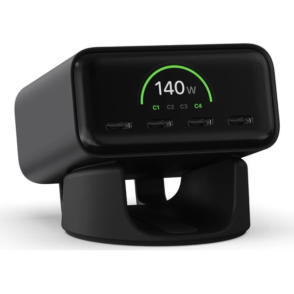 Satechi ChargeView 140W Desktop Charger nabíječka (4xUSB-C) vesmírně černá - Nabíjačky - Hlavný obrázok