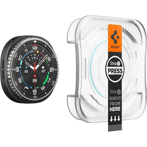 Spigen Glass TR EZ Fit 2 Pack sklo Galaxy Watch8 Classic (46mm) číre (2 ks) - Ochranné fólie a sklo - Obrázok 80556e9e611645fdb58b8ae52f36fe08