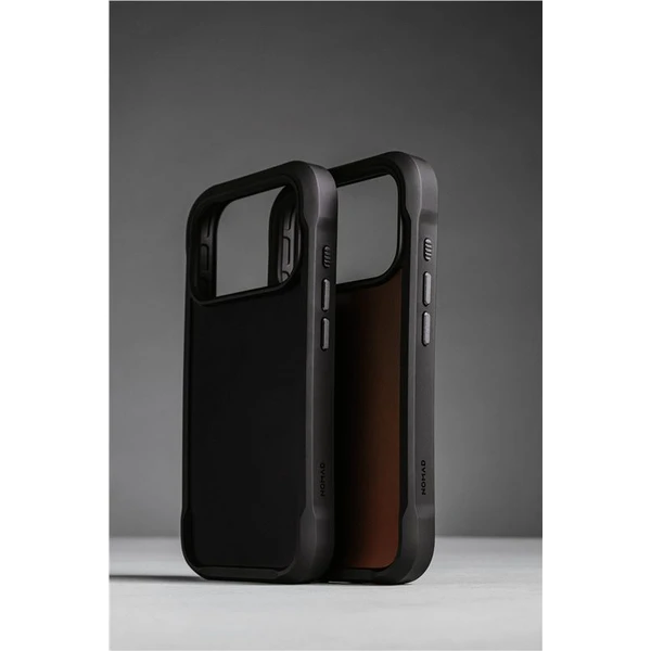 Nomad Rugged Leather Case (Horween) MagSafe kožený kryt iPhone 17 Pro Max Black - Puzdra - Obrázok 808f95b749ac4befb9b171c78dff0669