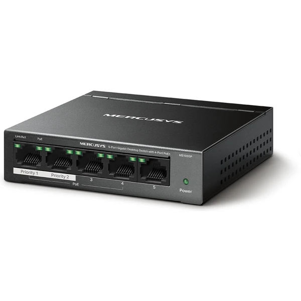 Mercusys MS105GP switch - Switche - Obrázok 80B5000P01