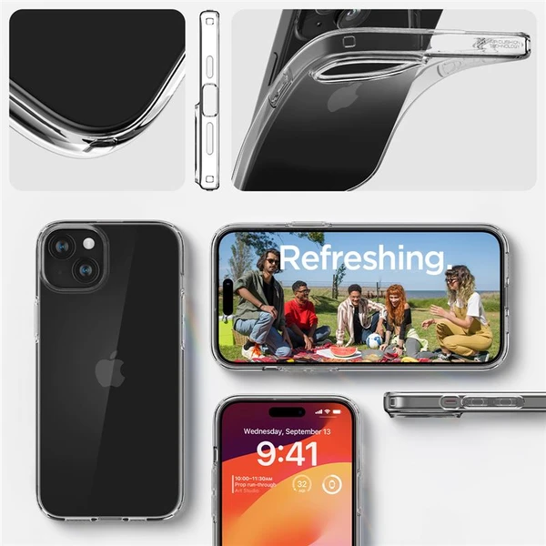 Spigen Crystal Flex kryt iPhone 15 číry - Puzdra - Obrázok 80T8000601