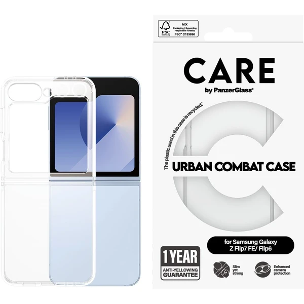 PanzerGlass® CARE Urban kryt Samsung Galaxy Z Flip7 FE/Flip6 číry - Puzdra - Obrázok 80UE000K01