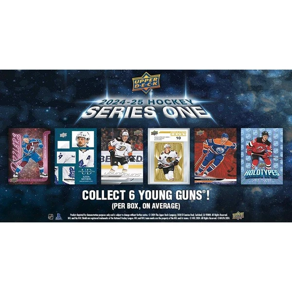 Hokejové karty 2024-25 Upper Deck Series 1 Hockey Hobby Box - Hokejové karty - Obrázok 80YA000L01