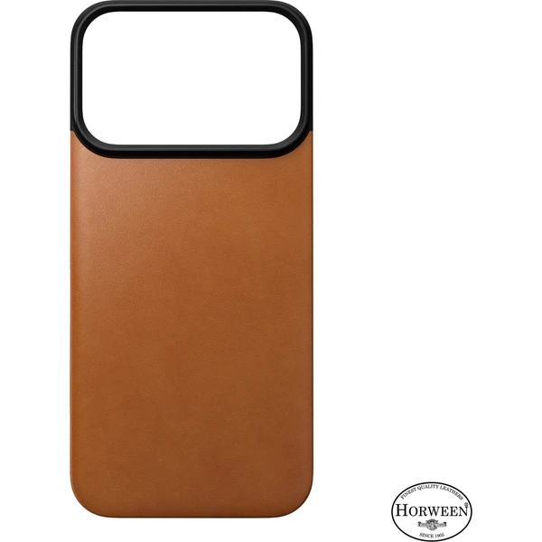 Nomad Magnetic Leather Back (Horween) MagSafe kožený kryt iPhone 18 Pro Saddle - Puzdra - Obrázok 80b0d3a9bf45416caef6c64c43e89316