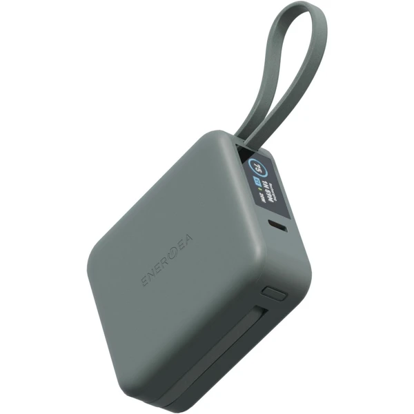 ENERGEA MagPac Mini Plus MagSafe powerbanka s káblom, 10000mAh, šedozelená - Powerbanky - Obrázok 810c141f3eb3415390c1efe24a133ae0