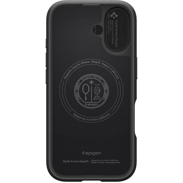 Spigen Optik Armor MagSafe kryt iPhone 17 black - Puzdra - Obrázok 8134608821b541dbbc599f4034bc0c8f