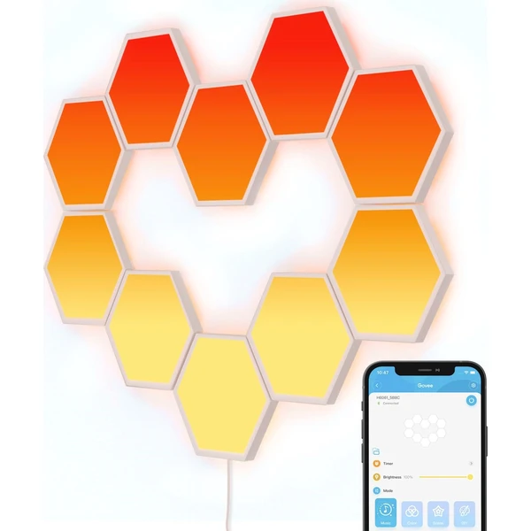 Govee RBIC Glide Hexa svetelné panely 10ks - Inteligentné osvetlenie - Hlavný obrázok