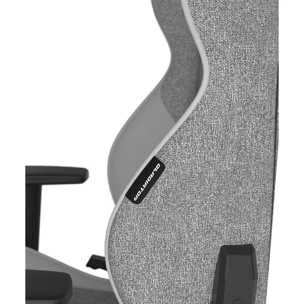 DXRacer GLADIATOR látková herná stolička šedo-biela - Stoličky - Obrázok 814D000O01