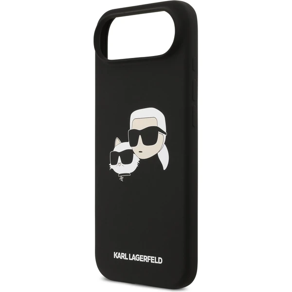 Karl Lagerfeld Liquid Silicone Double Heads MagSafe kryt iPhone Air čierny - Puzdra - Obrázok 816ad0abc2354eeda5a5496e87bb60f1
