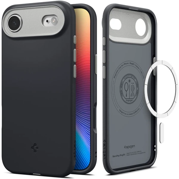 Spigen Nano Pop MagSafe kryt iPhone Air black sezam - Puzdra - Hlavný obrázok