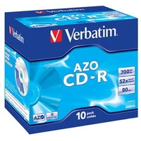 VERBATIM CD-R(10 ks)Jewel/Crystal/DLP/52x/700MB - Optické disky