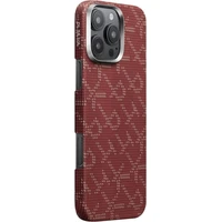 Pitaka Tactile Woven Case kryt iPhone 16 Pro Max PTK Red/Gold - Puzdra