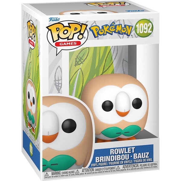 Funko POP! #1092 Games: Pokémon - Rowlet - Funko POP! - Obrázok 81JM000K01