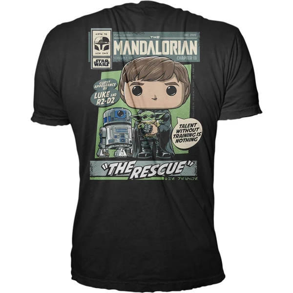 Funko POP! & Tee Box: SW The Mandalorian Luke w/ Grogu L - Darčekové sady - Obrázok 81L3000P01