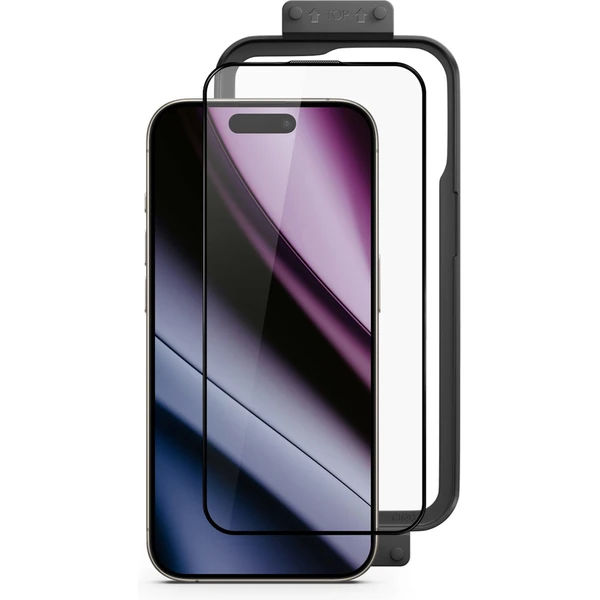 Epico Hero tvrdené sklo 3D pre iPhone 16 Pro s inštalačným rámčekom - Ochranné fólie a sklo - Hlavný obrázok