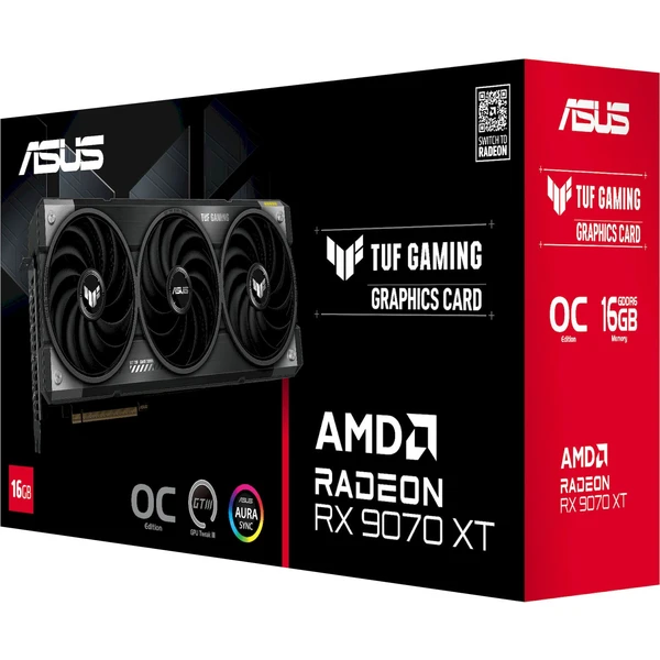 ASUS TUF AMD Radeon RX 9070 XT OC 16GB - Grafické karty - Obrázok 81LE000L01
