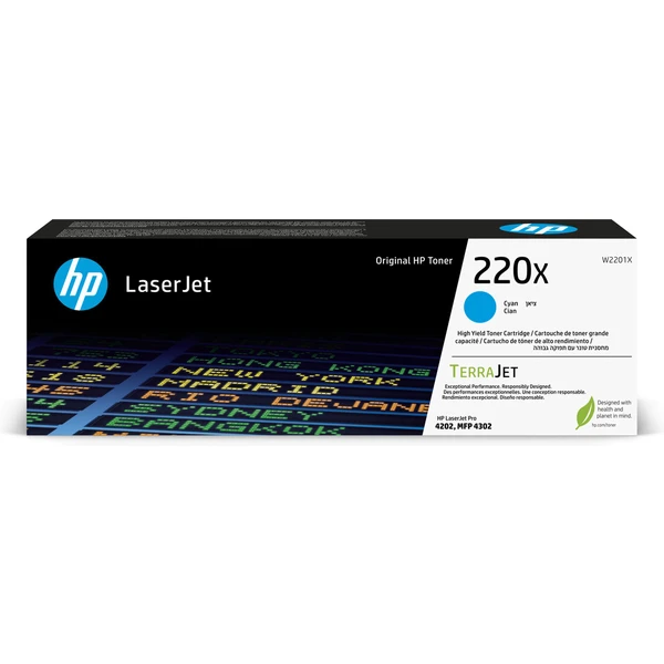 HP W2201X č. 220X Azúrová originálna - Tonery - Hlavný obrázok