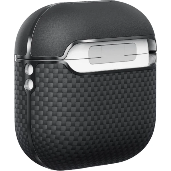 Pitaka Aramid Fiber púzdro Apple AirPods 4 black/grey - Puzdra - Obrázok 81PG000K01